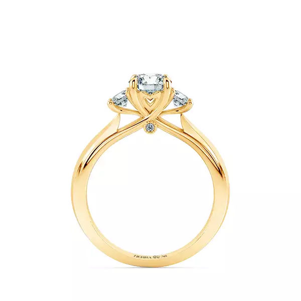 Nhẫn đính hôn kim cương Threestone Dulcia NCH3208 5